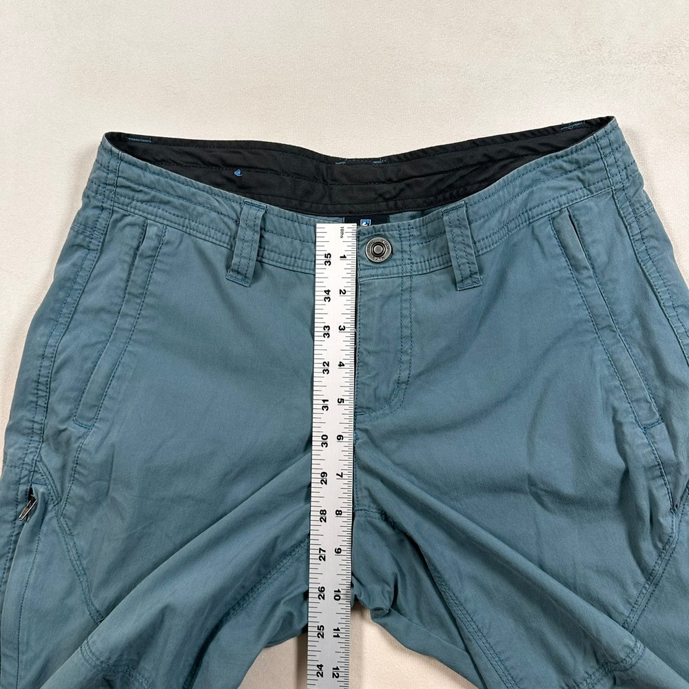 KUHL Splash Roll Up Pants Womens 6 Short Blue Hiking Outdoor Convertible Pants - Picture 8 of 11